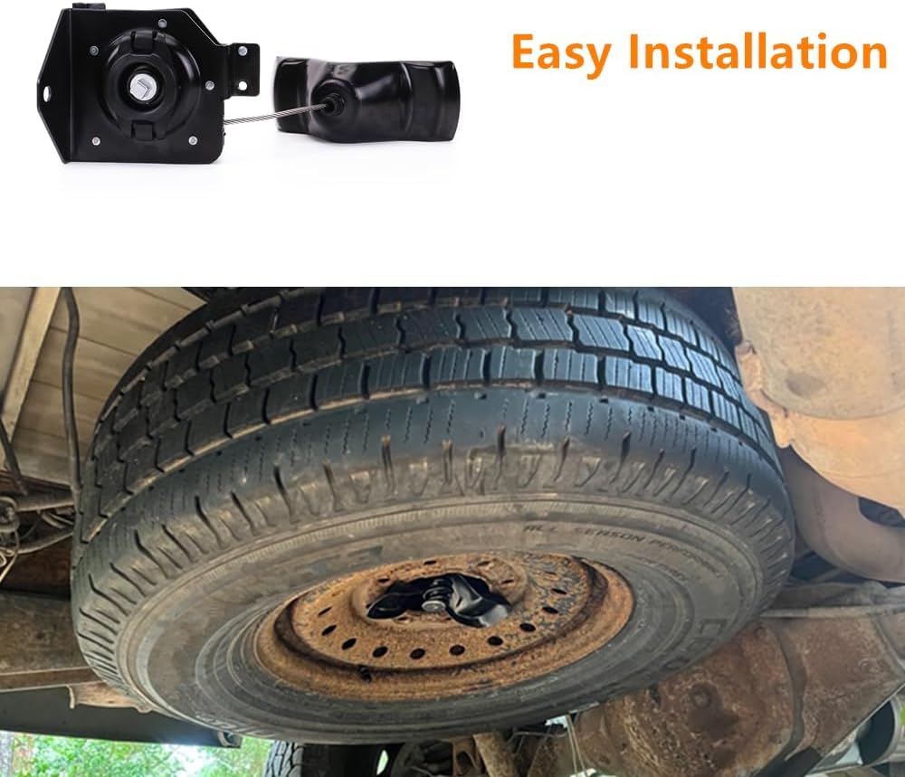 924-502 19259450 25974844 Spare Tire Hoist Winch Carrier Holder Compatible with Che-vy Silve-rado & GMC Sie-rra 2500HD, 3500, 3500 Classic,3500HD 2004-2010