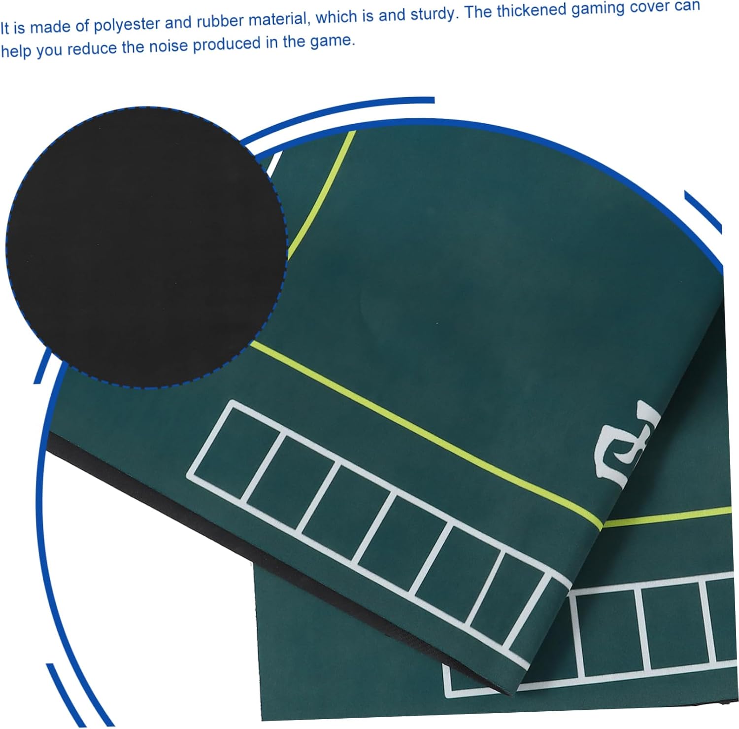 BESPORTBLE Mahjong Tablecloth Mat Slip-Resistant Mat for Chinese Mahjong Board Game Table Card