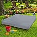 Sandbox Cover 18 Oz Waterproof - Sandpit Cover 100% Weather Resistant with Metal Grommets (45.5