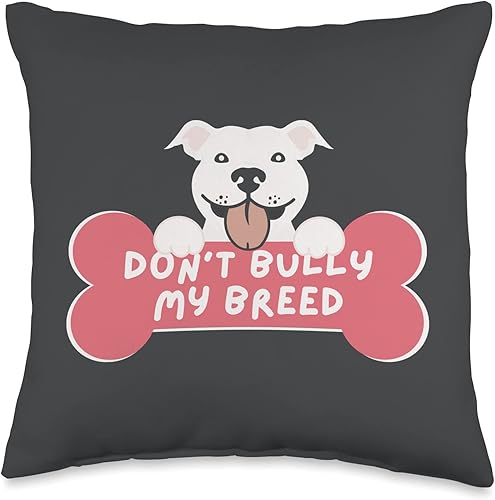 jovy fits Dont Pit Bull and Bully Breed Lover - Almohada de regalo 16 x 16 pulgadas multicolor