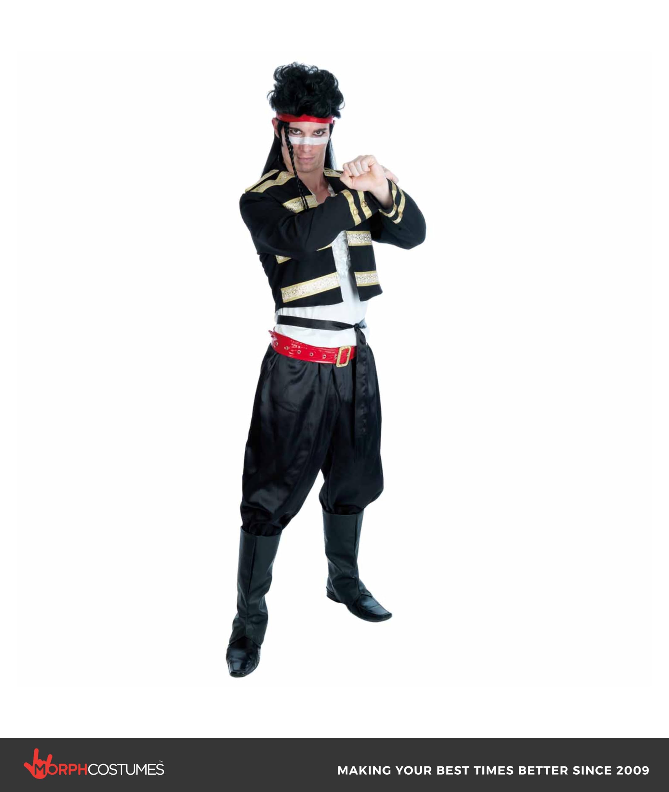 Fun Shack Costume Cantante Pop Anni 80 - Vestito Carnevale Uomo, Abito per Halloween, Compleanni e Party Adulti, L