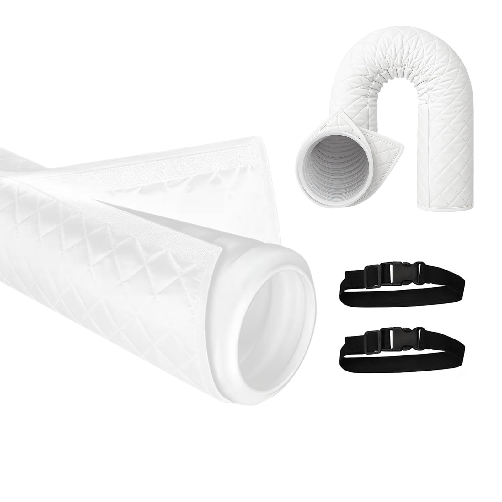 Pangboer A Portable Cooling Hose Wrap Insulator, Oxford Cloth Sleeve Cover For Partment Dorm Room C Exhaust Comfort Use Duct Insulator Vent Wrap Indoor Tube Cover Rental Dorm Sleeve Room Setup