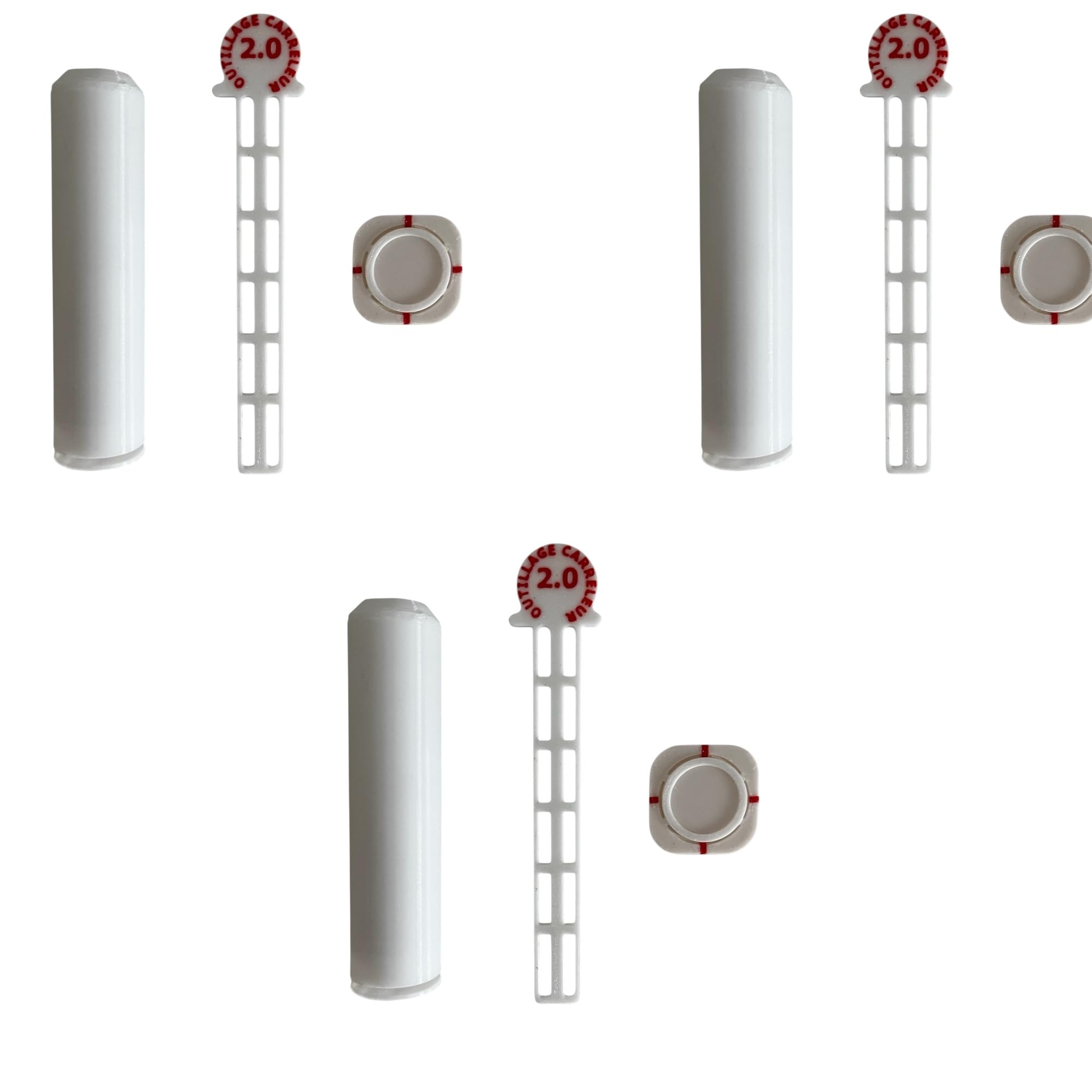 Kit portasciugamani invisibile per parete piastrellata – fissaggio senza gancio – set da 3 pezzi profondità 8 cm – design moderno per bagno e cucina – Outillage Carreleur 2.0