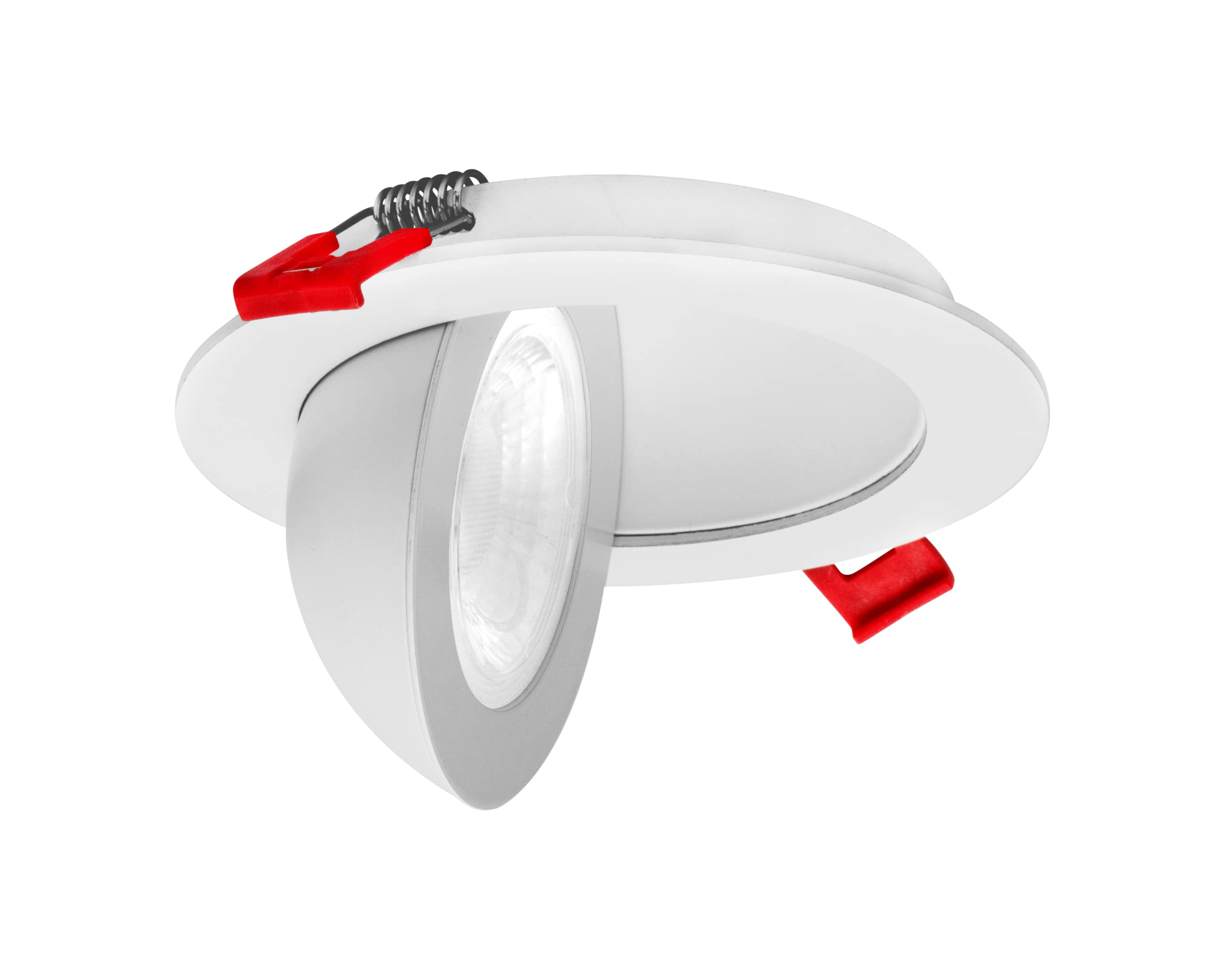 Photo 1 of DGF 4-inch White Selectable Canless Floating Gimbal LED Recessed Downlight (DGF43120SRDWH)