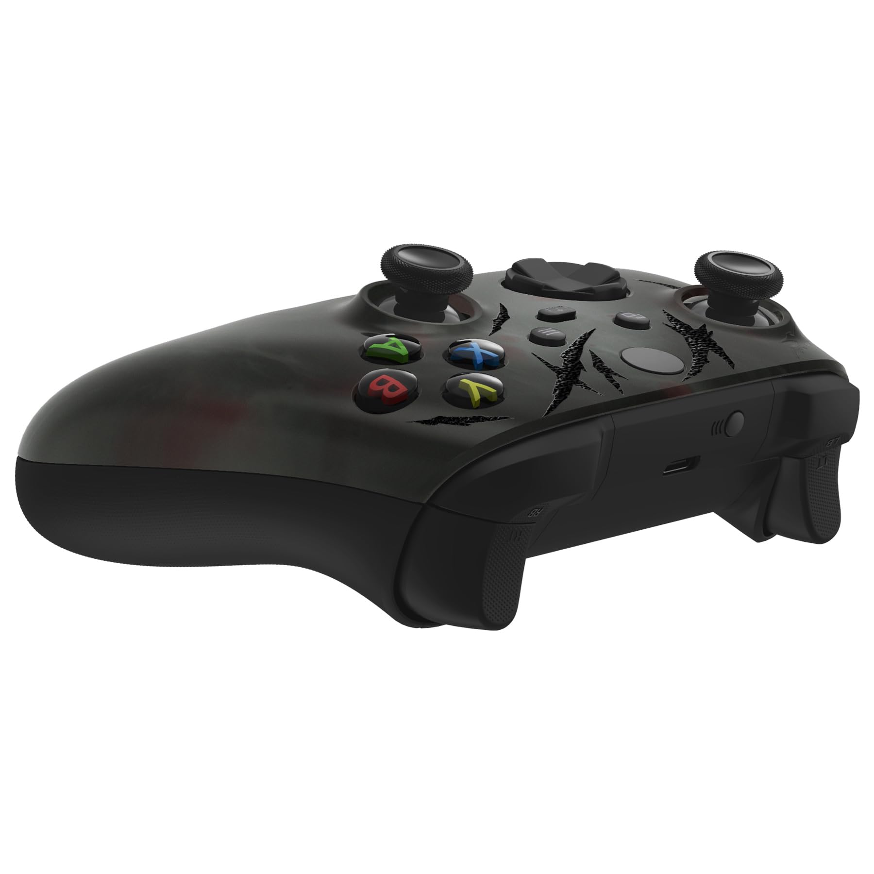 eXtremeRate Replacement Shell for Xbox Series X|S Controller - Unleash Your Style - Blood Mist Custom Acessories Skin Front Housing Cover for Xbox Core Controller Wireless - No Console - 4