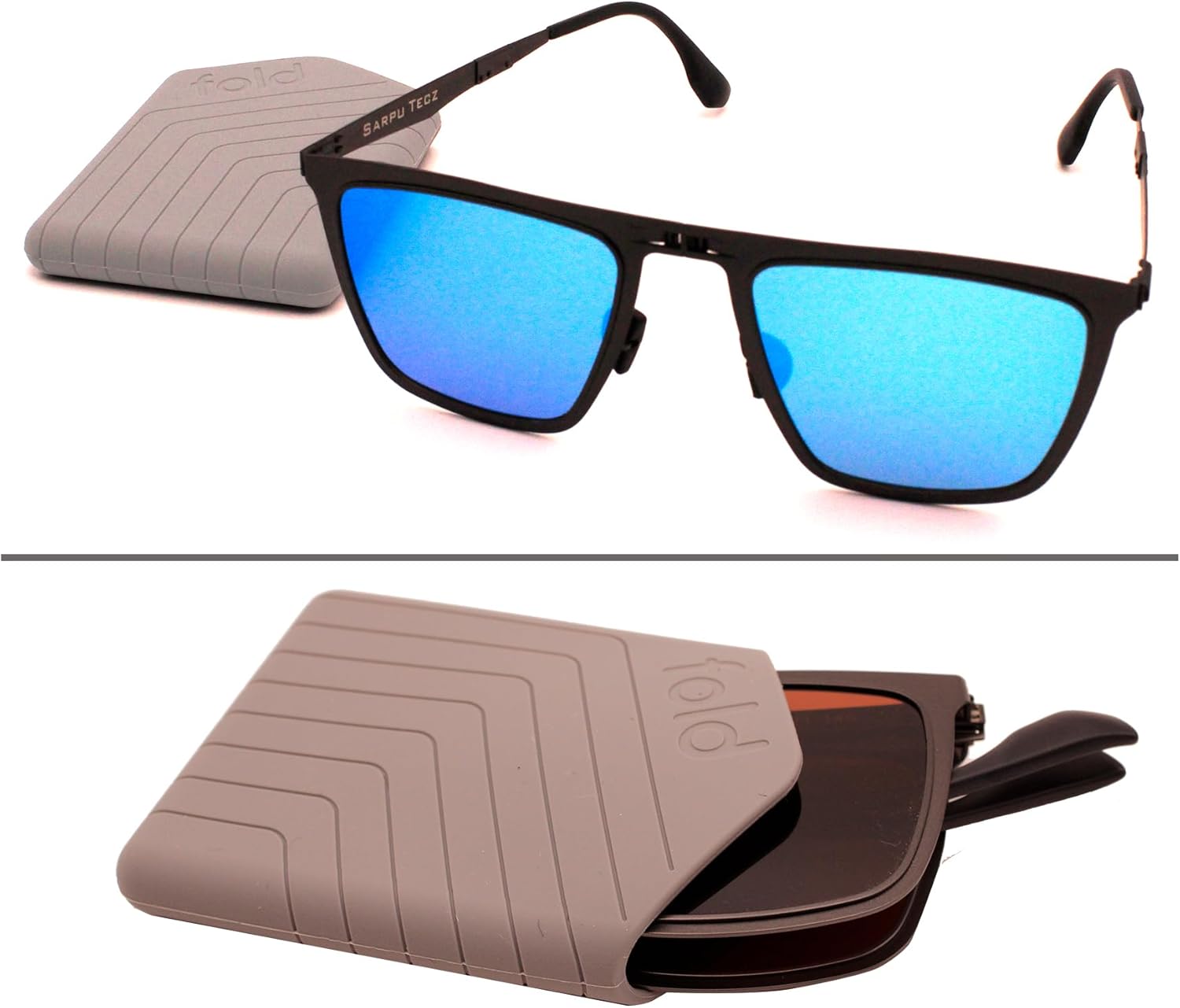 Flat-Folding Polarized Aviator Sunglasse Lightweight UV400 Protection Collapsible Travel Design for Men & Women - Image 6