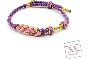 For Granddaughter: Unbreakable Bond of Love Peach Blossom Knot Bracelet, a Timeless Cherish from Grandma
