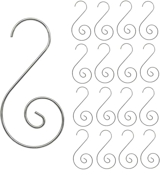 Supoice 160 Pcs Stainless Steel Christmas Ornament Hooks - Perfect for Tree Decorations