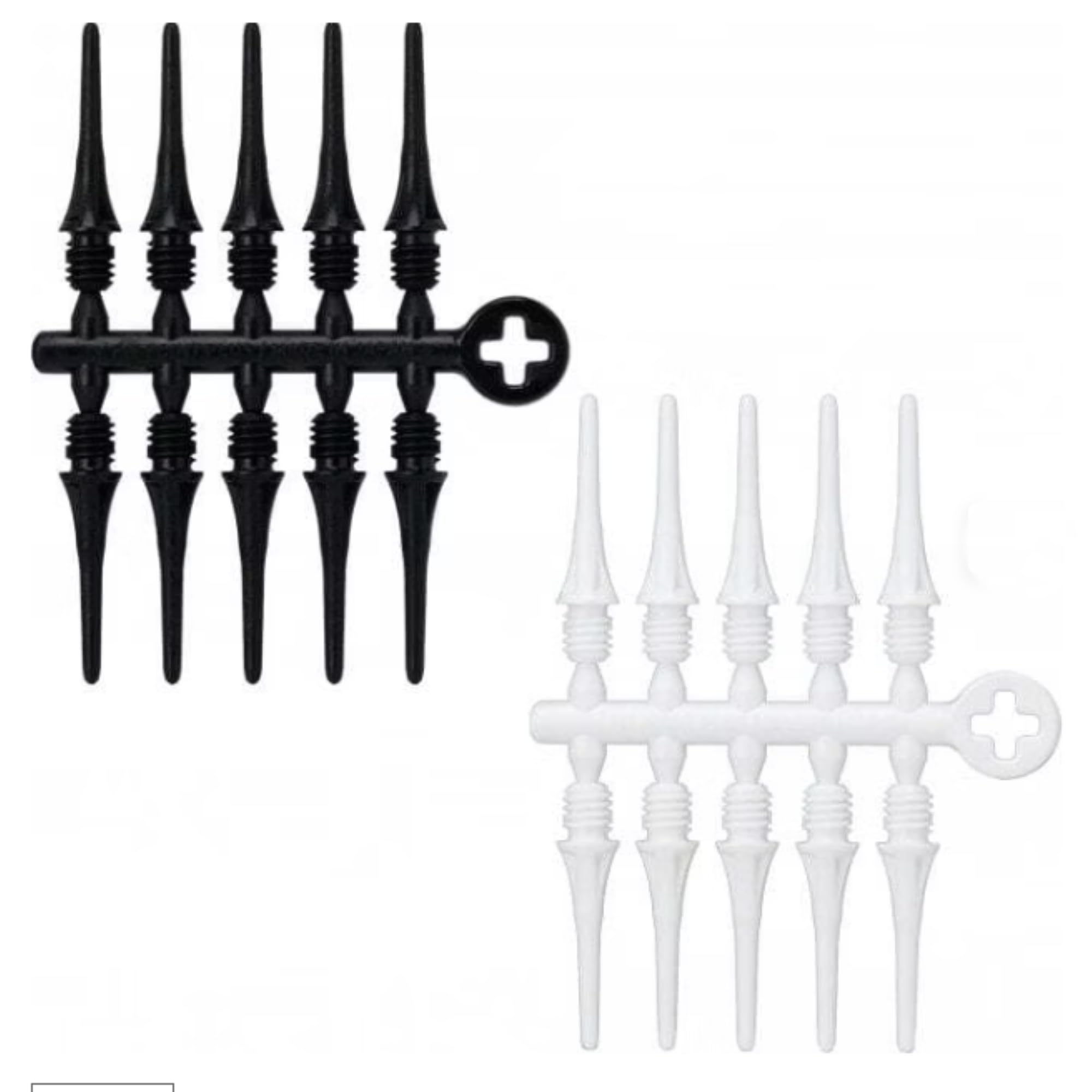 Cosmo Darts Puntas fit Point Plus Short Negra 2ba 19mm 50 unid