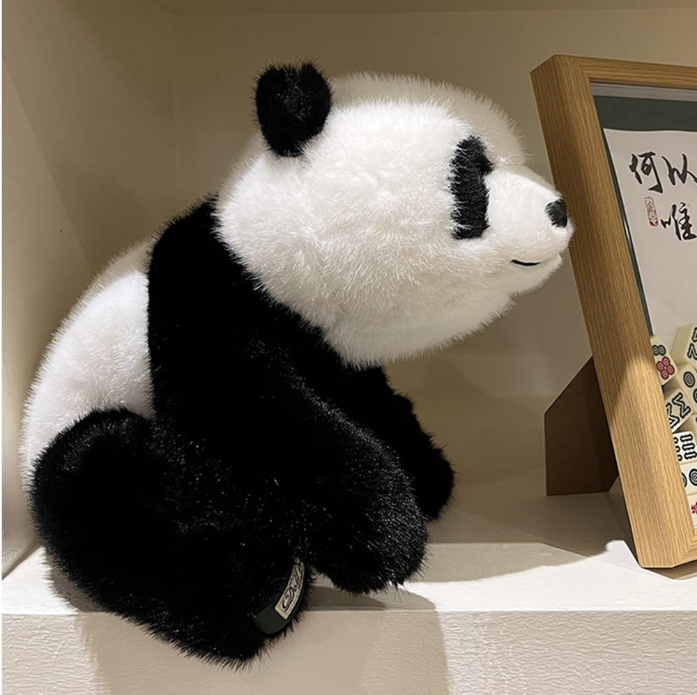 NatureMan Weighted Stuffed Animals,Weighted Panda Plush Toys Cute Soft Plushies Gifts for Kids Adults (30cm) - Image 2