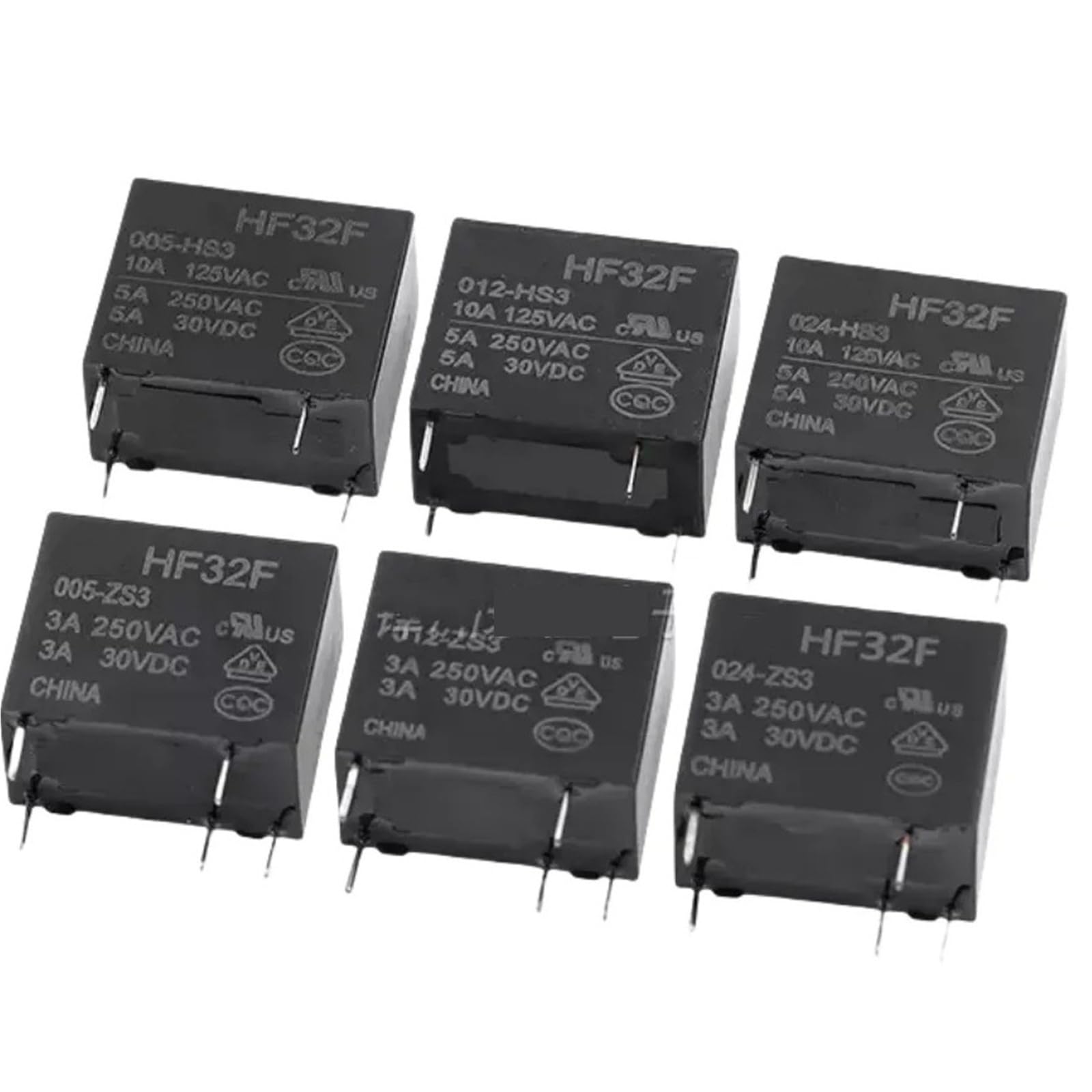 Relais JZC-32F HF32F-005-HS3 5A 4PIN pour circuit imprimé electronique