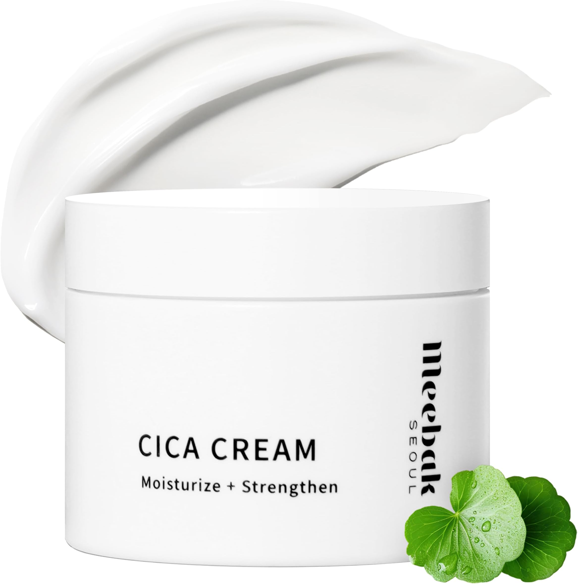 Meebak Cica Cream | Daily Repair Moisturizer with Niacinamide, Ceramide, & Retinol | Deep Hydration & Soothing | Locks in Moisture | Suitable for Sensitive Skin