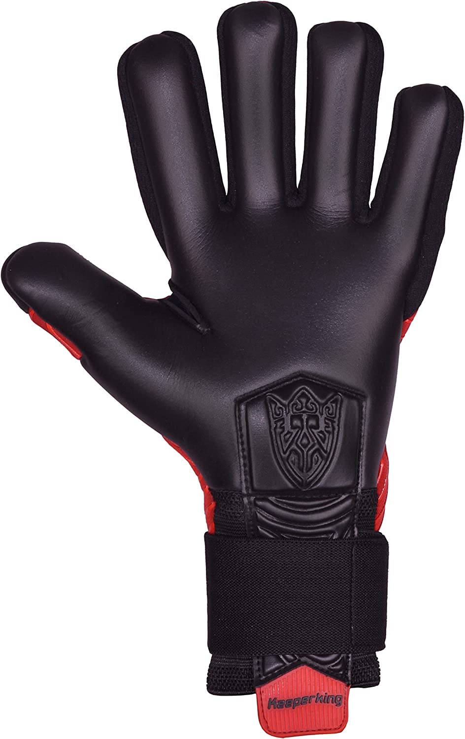 Keeperking Guanti da portiere per adulti, da calcio, da uomo, cuciture interne, impugnatura professionale, 4 mm, vestibilità sicura, unisex, Jonior, varie misure e colori