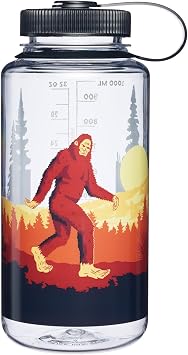 Nalgene 32 oz Wide Mouth Water Bottle, Sasquatch | BPA-Free, Durable & Leak Proof, Lightweight Bottle for Hiking & Gym, Work & Travel