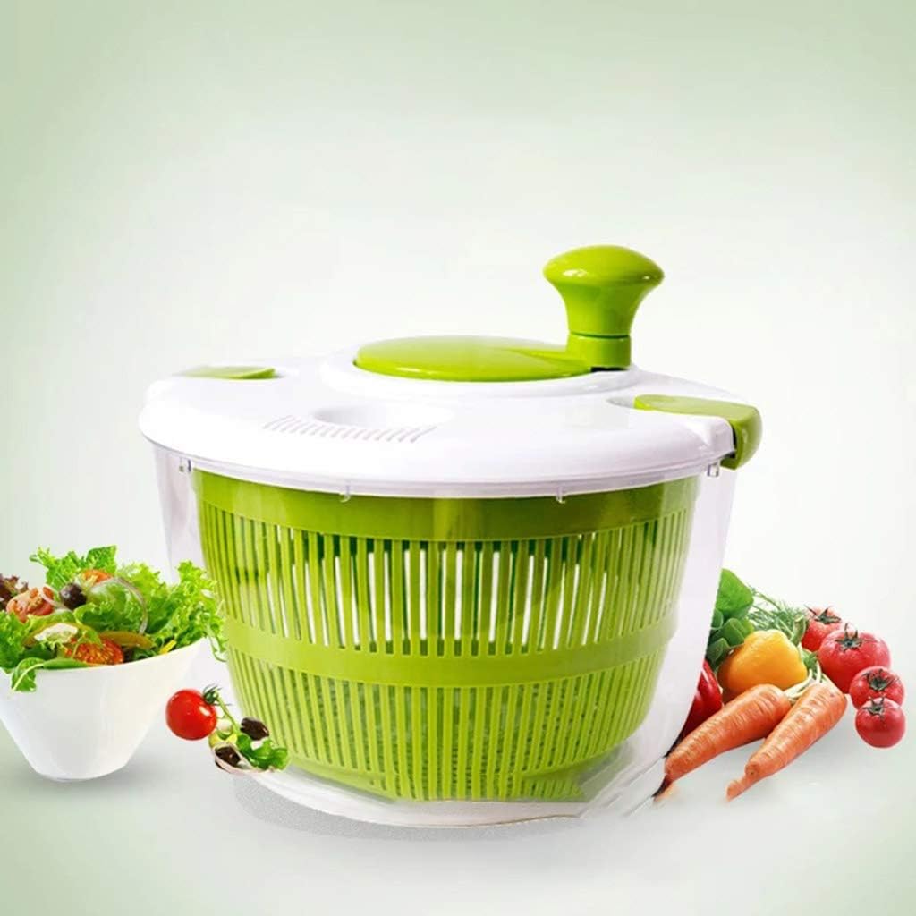 Vegetable Salad Spinner Dehydrator Washer Dryer Clean Fruits Basket Serving Bowl Container Kitchen Gadgets
