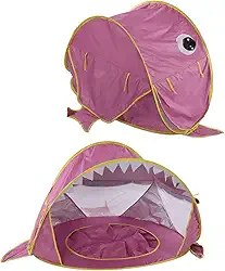 Barraca de Praia para Bebês, Barraca de Piscina para Bebês, Protetor Solar de Proteção UV Estável à Prova de Portátil Infantil Pop-up Sombra Guarda-sol Guarda-chuva (PINK)