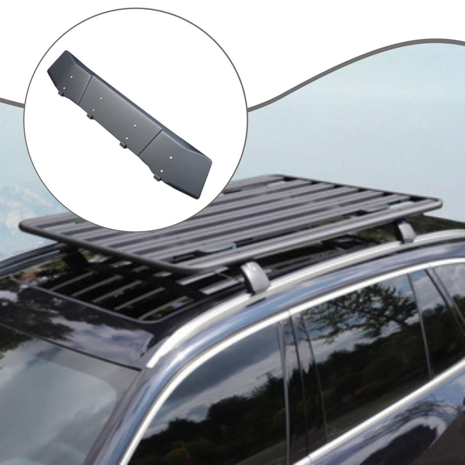 Deflectores de Viento para Portaequipajes de Techo de Coche, Accesorios Deflectores de Aire, Alerones Profesionales de Alto Rendimiento para La Reducc, Aleación de Aluminio