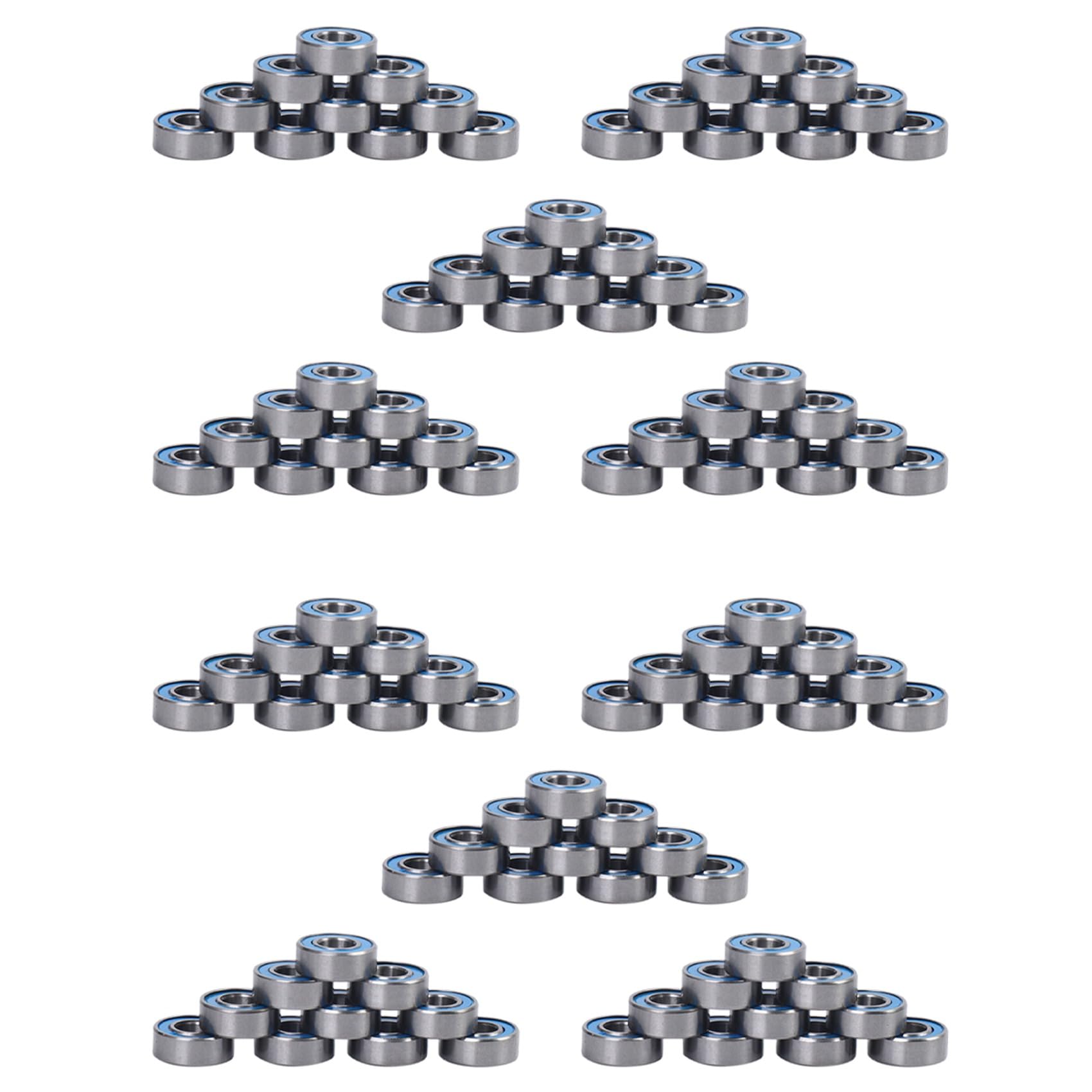 Jnchdghwa Silver 100Pcs Mr115 Ball Bearings 5X11x4mm For Slash Stampede Wheel