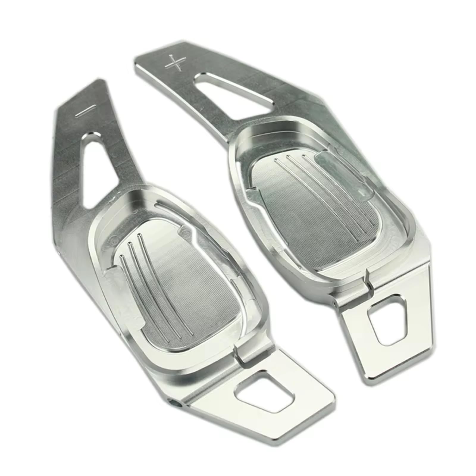 YMNHBIK Gear Shift Paddles Compatible with RS3 S3 RS5 S5 2017 2018 for RS4 S4 2018 for RS6 S6 2016 2017 2018 Steering Wheel Shift Paddle Shifter(Silver)