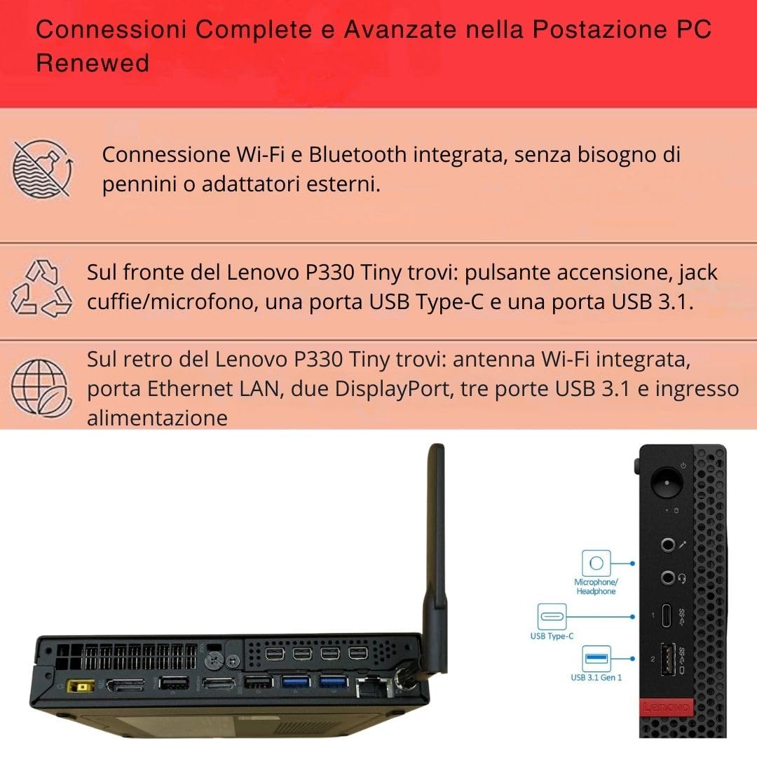 Lenovo Fester PC Station | Intel Core i7-8700T, 32 GB RAM, SSD 1