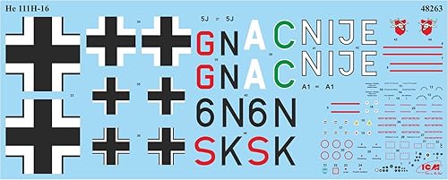 Miniatura 6 de ICM ICM48263 148-He 111H-16, bombardero alemán de la Segunda Guerra Mundial