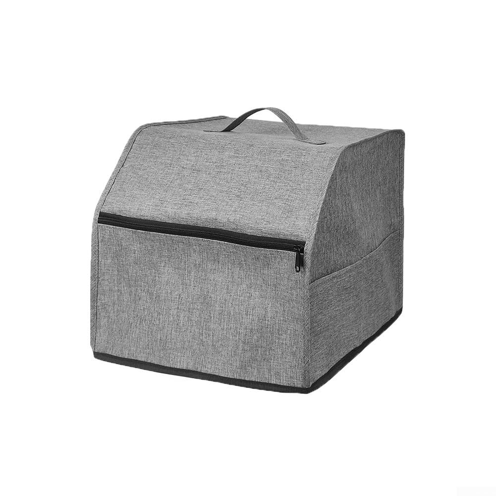Violiica Oxford Fabric Overlock Machine Cover with Storage Compartments Dust Protective Case for Serger Sewing Equipment 31.5x29x28.5cm(Grey)
