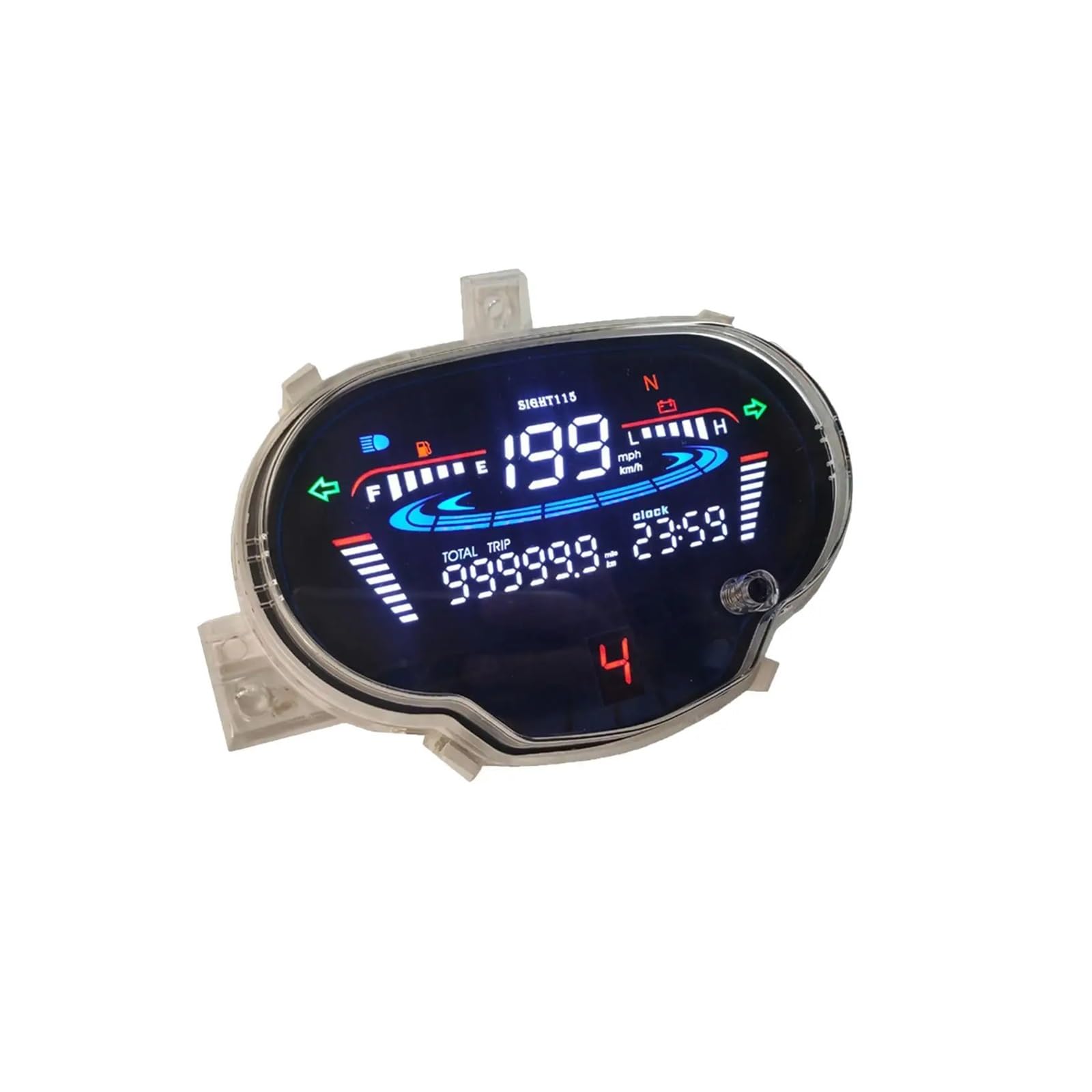 Contachilometri Misuratore Contachilometri Digitale Contachilometri Digitale LED Per Moto Strumento Digitale Per Contachilometri Tachimetro Moto Sight 115