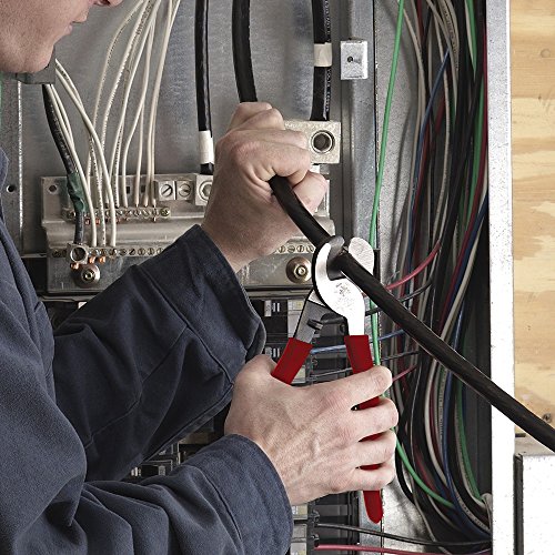 Image of Klein Tools 63050 Cable Cutter, Made in USA, Heavy Duty Cutter for Aluminum, Copper, and Communications Cable