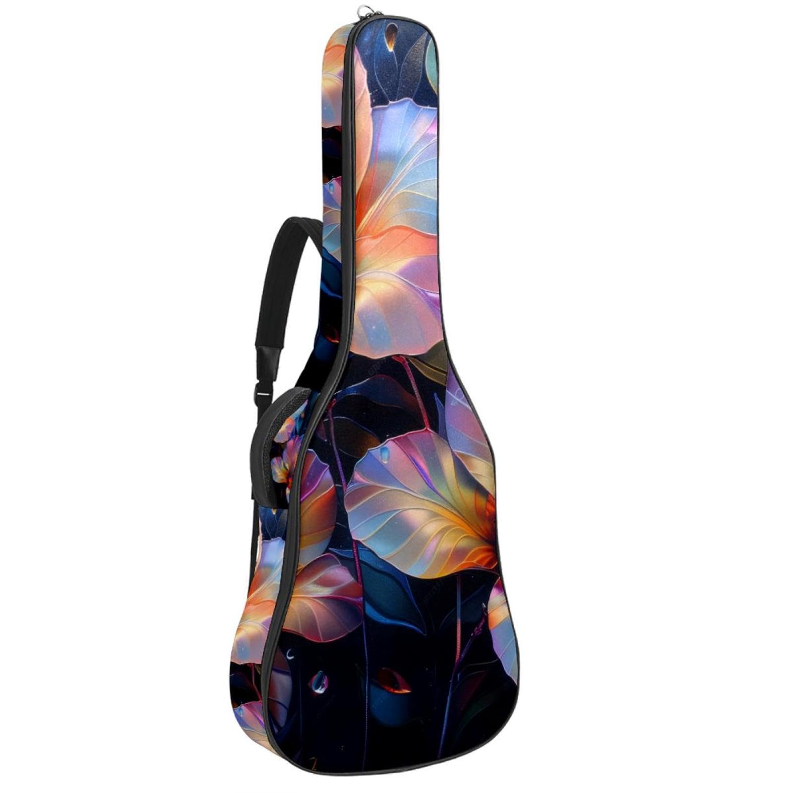 Housse de guitare étanche fleur en cristal multicolore antichoc - 8