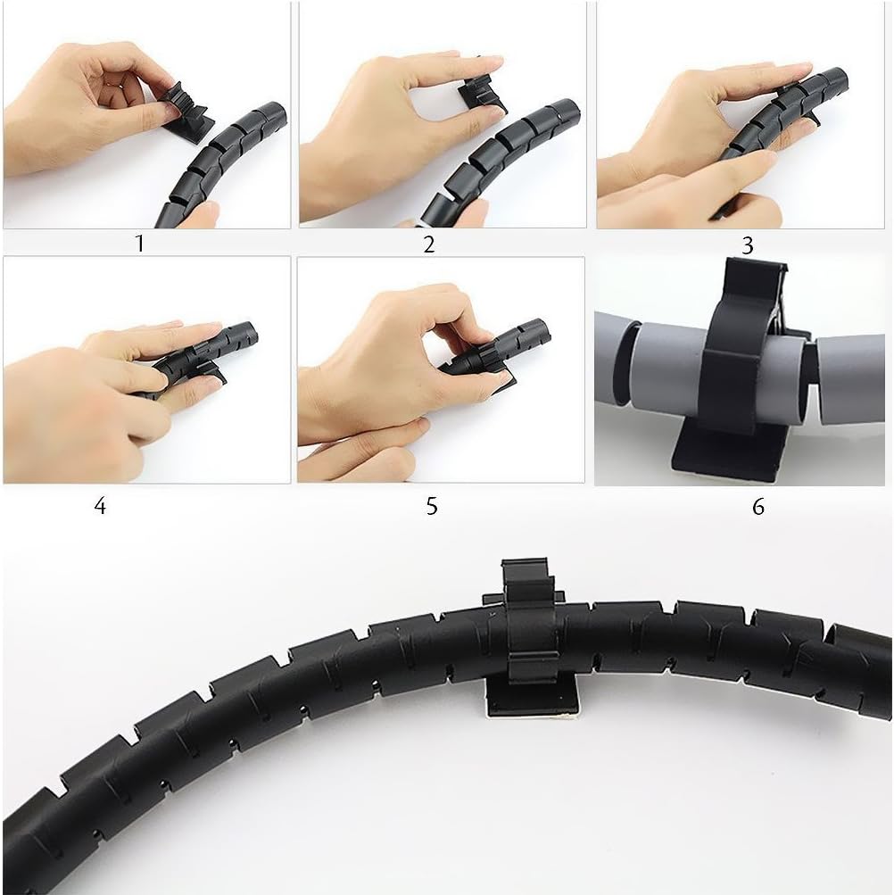 50 Pcs Black Clips Viaky Self Adhesive Backed Nylon Wire Adjustable Cable Clips Adhesive Cable Management Drop Wire Holder(50pcs-b)