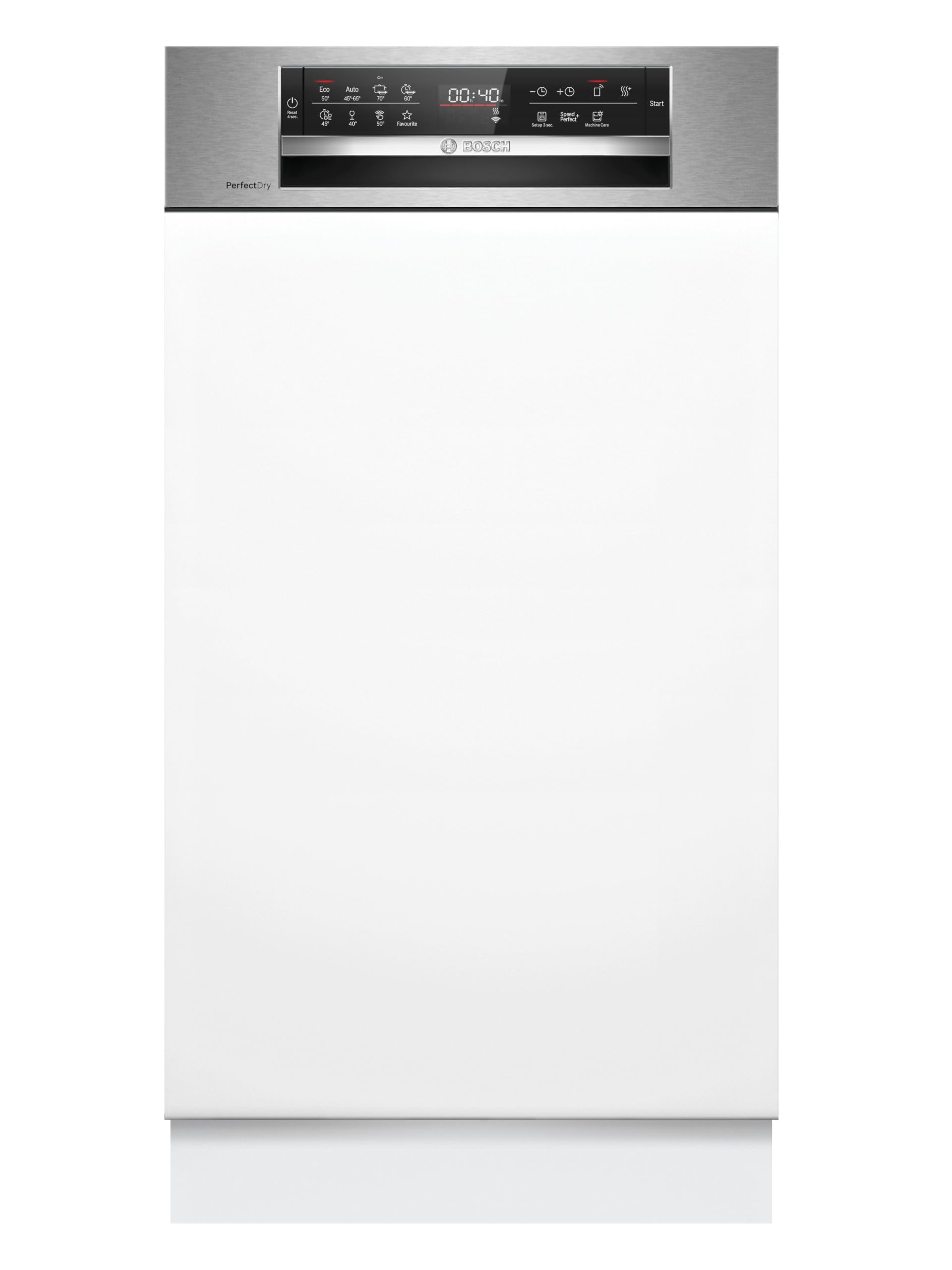 Bosch Serie 6 SPI6ZMS29E Teilintegrierter Geschirrspüler 45 cm PerfectDry DuoPower Smart Start AquaStop EcoSilence Drive Edelstahl