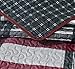 All American Collection New 3pc Plaid Printed Reversible Bedspread/Quilt Set (Full/Queen Size)