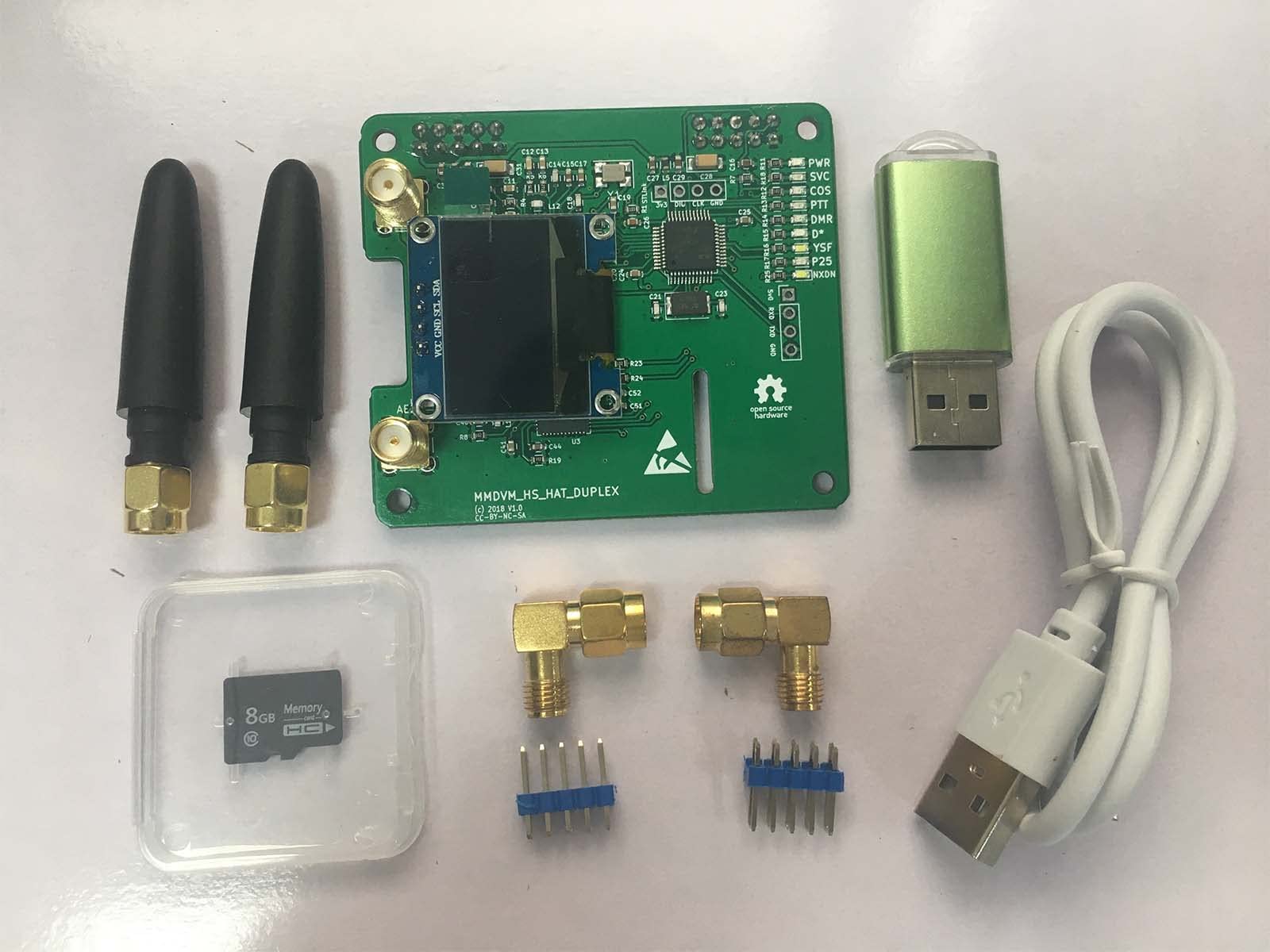 Scheda Hotspot MMDVM Duplex Con OLED E Antenna - Preconfigurata Con Pi-Star, Per Raspbery - 5