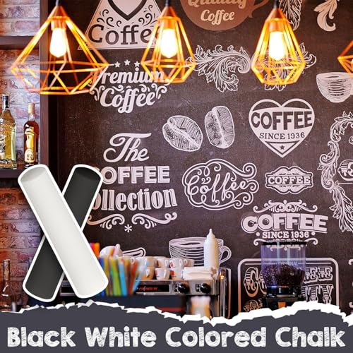 Chivertion 100 Pcs Sidewalk Chalk Jumbo Black White Washable Non Toxic Chalk for Outdoor Fun Creativity Art Painting on Chalkboard Playground Blackboard Easter Party by Chivertion - Image 6