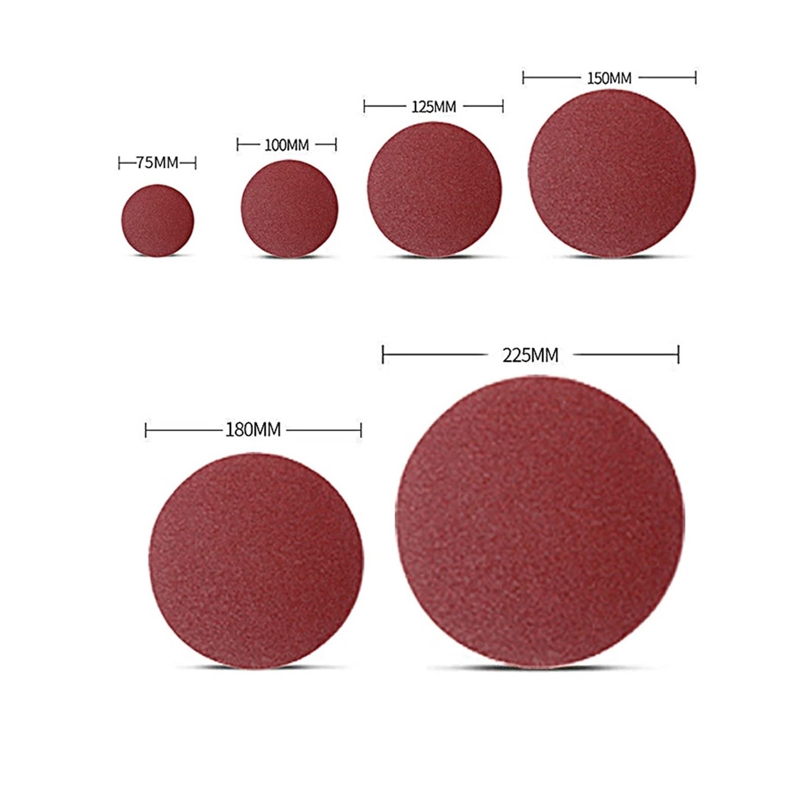 Set carta abrasiva multi misure, grana mista per legno metallo | Fogli lucidanti da 3-7 pollici per levigare legno, metallo, vernice e acciaio inox(20PCS,150 grit,6 inches 150MM)