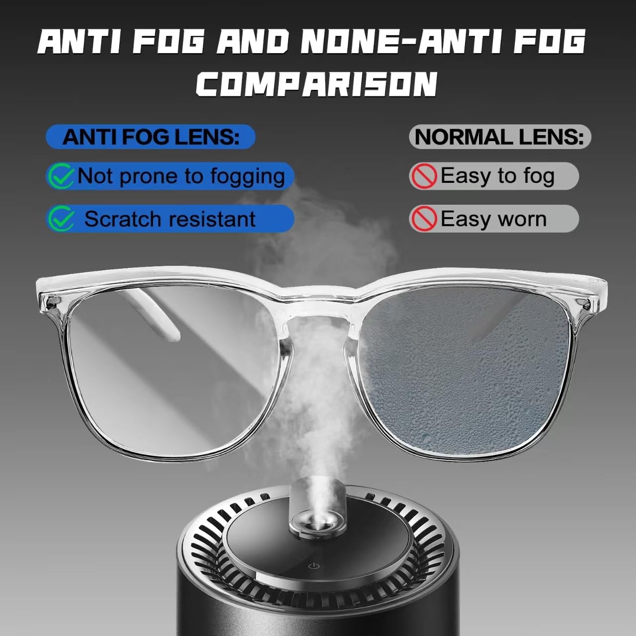 Ansi Z87.1 - Occhiali di sicurezza trasparenti con protezioni laterali, anti appannamento, antigraffio, eleganti occhiali di sicurezza per uomo
