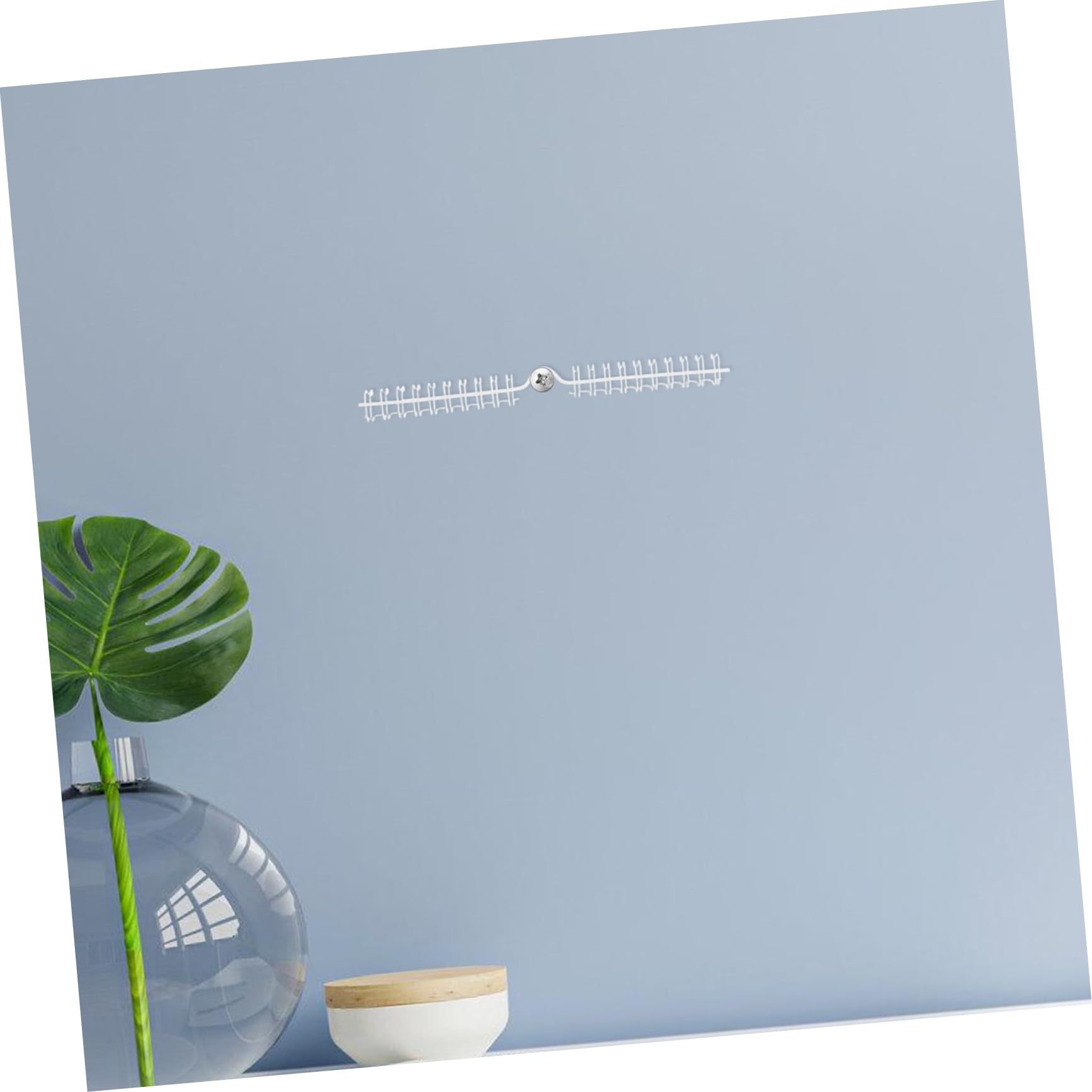 Operitacx Anneaux De Reliure Spirale Métalliques 9,5 Mm Blanc 10 Dents Kit 100 Pièces Crochets 20 Cm pour Calendrier Horizontal à Suspendre Bureau Fournitures Scolaires