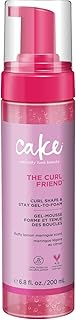 Cake Beauty Gel-to-Foam Curl Styler, The Curl Friend – High Hold & Definition - Frizz Protection- Infused with Coconut Oil & Shea Butter - For Curly Hair- 6.8 fl oz./ 200 mL