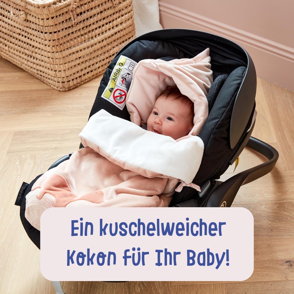 NOUKIE'S - Babyschlafsack Popsie aus Veloudoux - Puderrosa