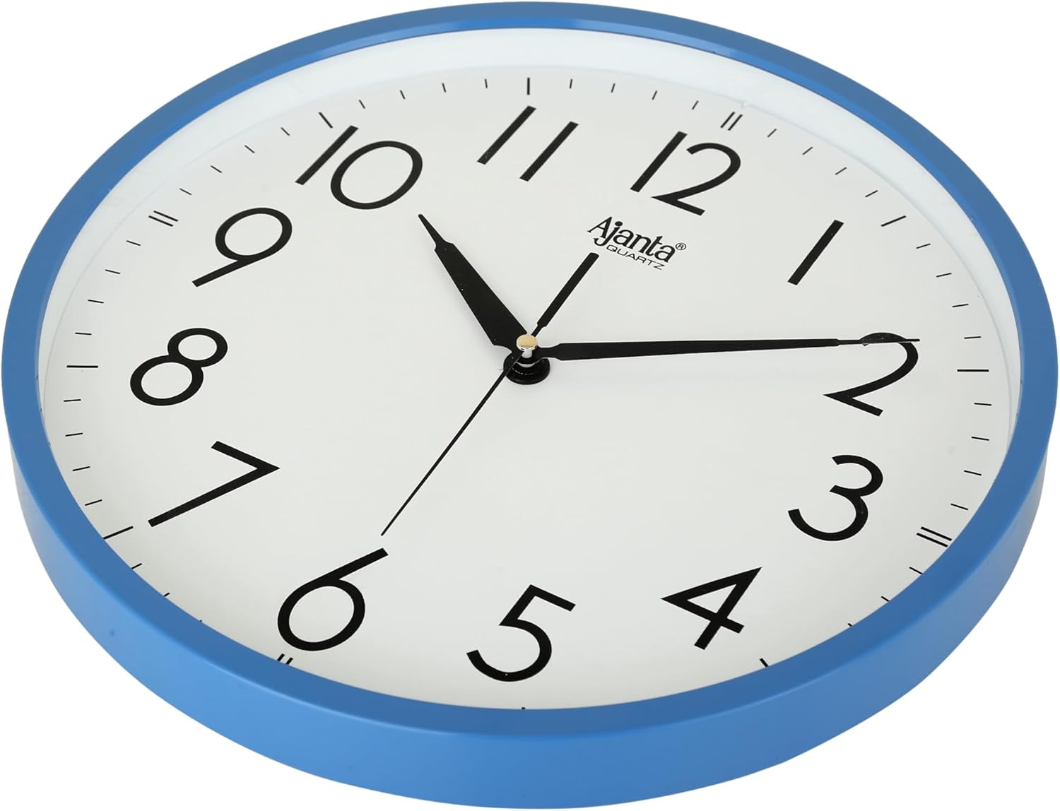 Ajanta Wall Clock for Living Room, Wall Clock for Home 12 Inches Wall Clock for Bedroom (Blue, 30 x 30 x 4 cm)
