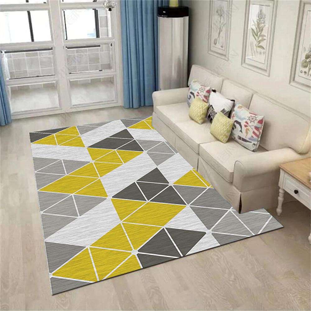 Tapis moderne salon 140X200cm pour éviter les glissades et réchauffer l'ambiance