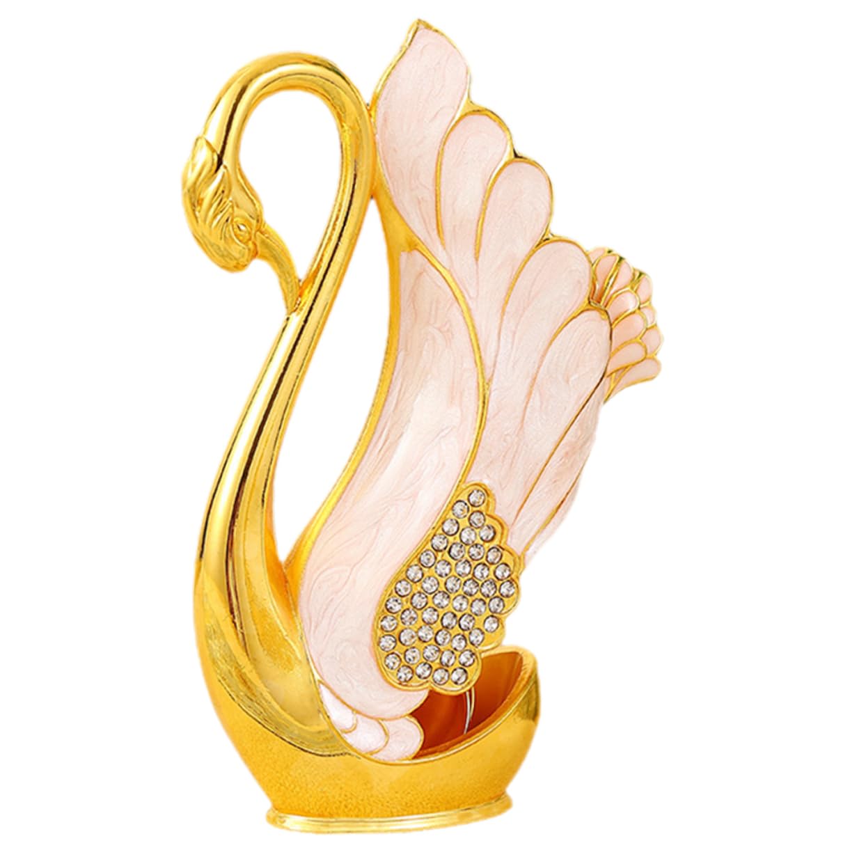 Wakauto 1 Set Elegant Swan Base Coffee Dessert Spoon Set Utensil Kit for Mixing and Serving for Desserts and Fruits Stylish Holder for Sophisticated Dining