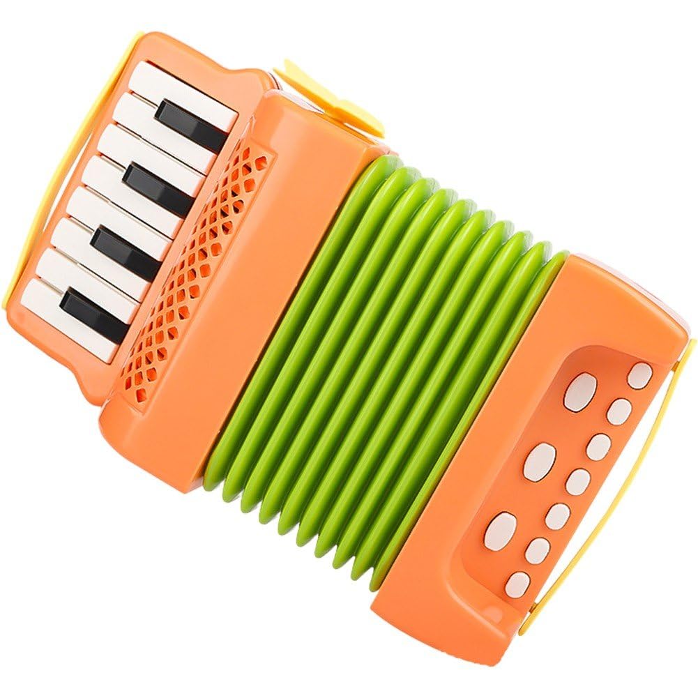 Acordeón De Botones para Niños 8 Acordeón Bajo Pequeño Acordeón De Juguete Instrumento Musical Educativo para Principiantes Niños En Edad Preescolar