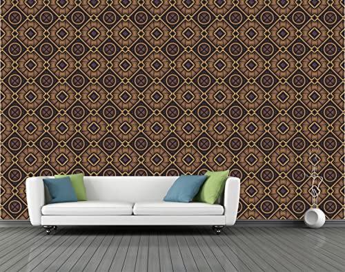 Image of CABANA HOMES Wall Stickers Botanical DIY Wallpaper for Decals (45 x 125 cm, 1 Roll) (6 sq. ft) Decorative Self Adhesive Home Decor Furniture, Table Top, Kitchen, Brown