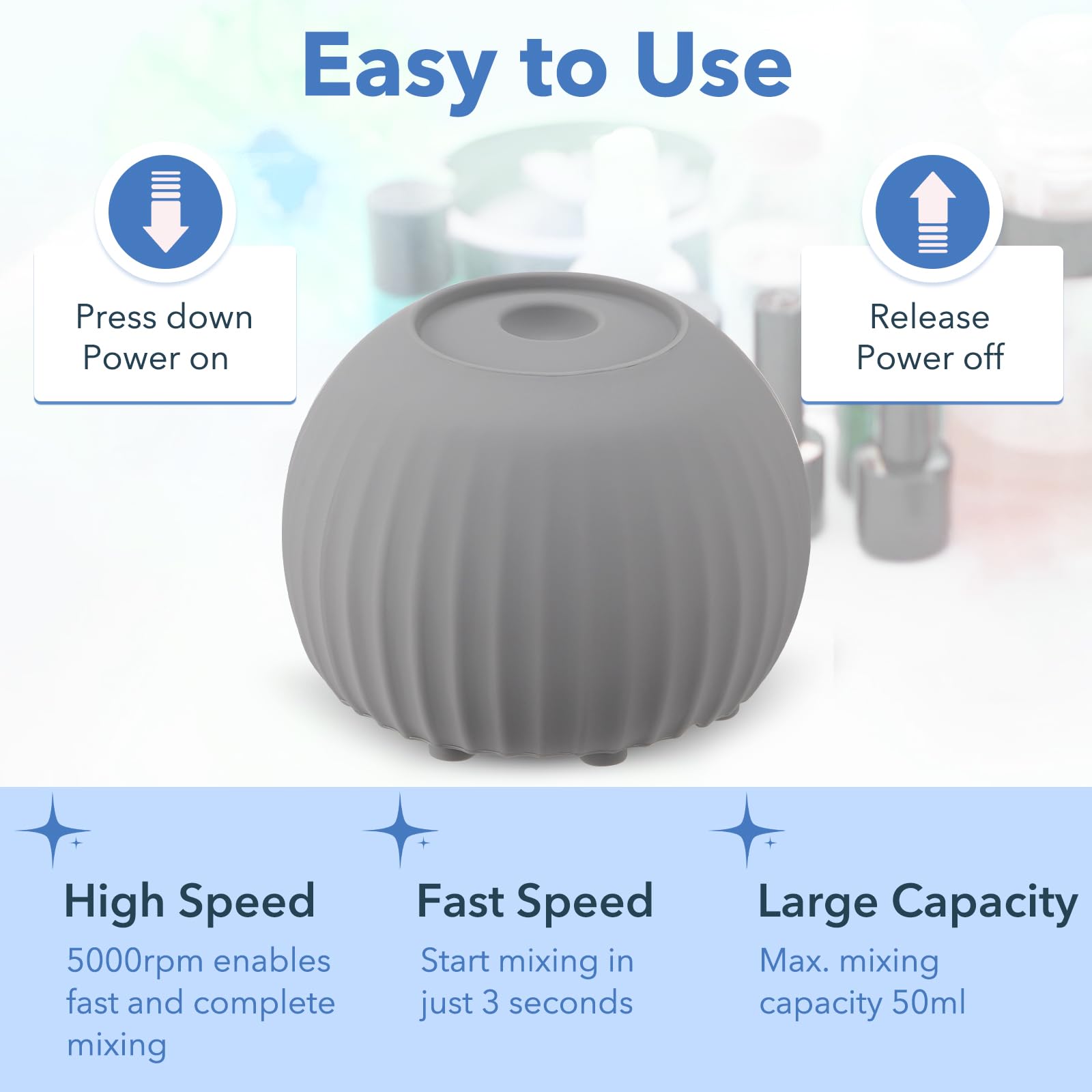 Mini Vortex Mixer - 5000RPM & 100 Balls -3