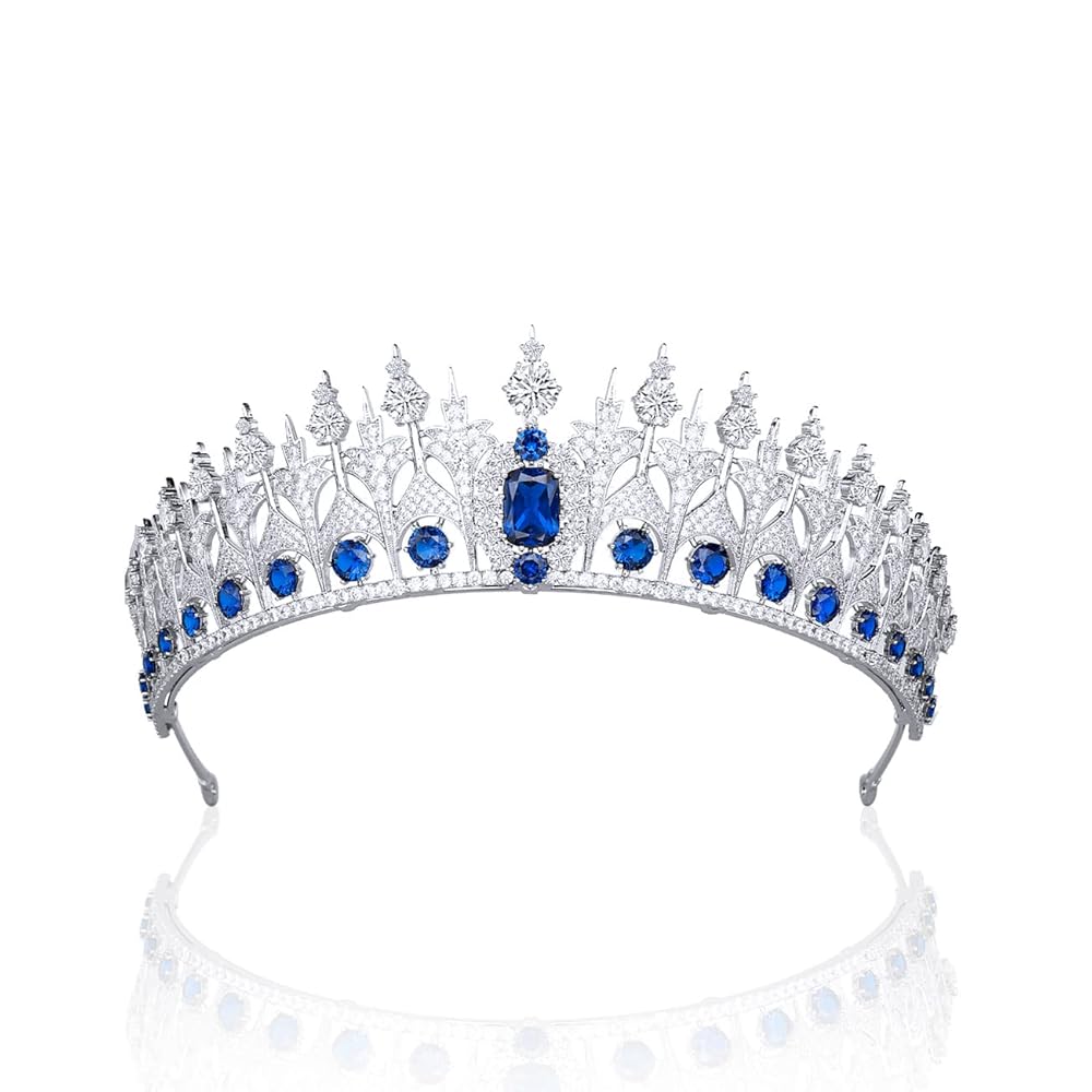 Amazon.com: SEPBRIDALS Zirconia Dutch Sapphire Replica Tiara