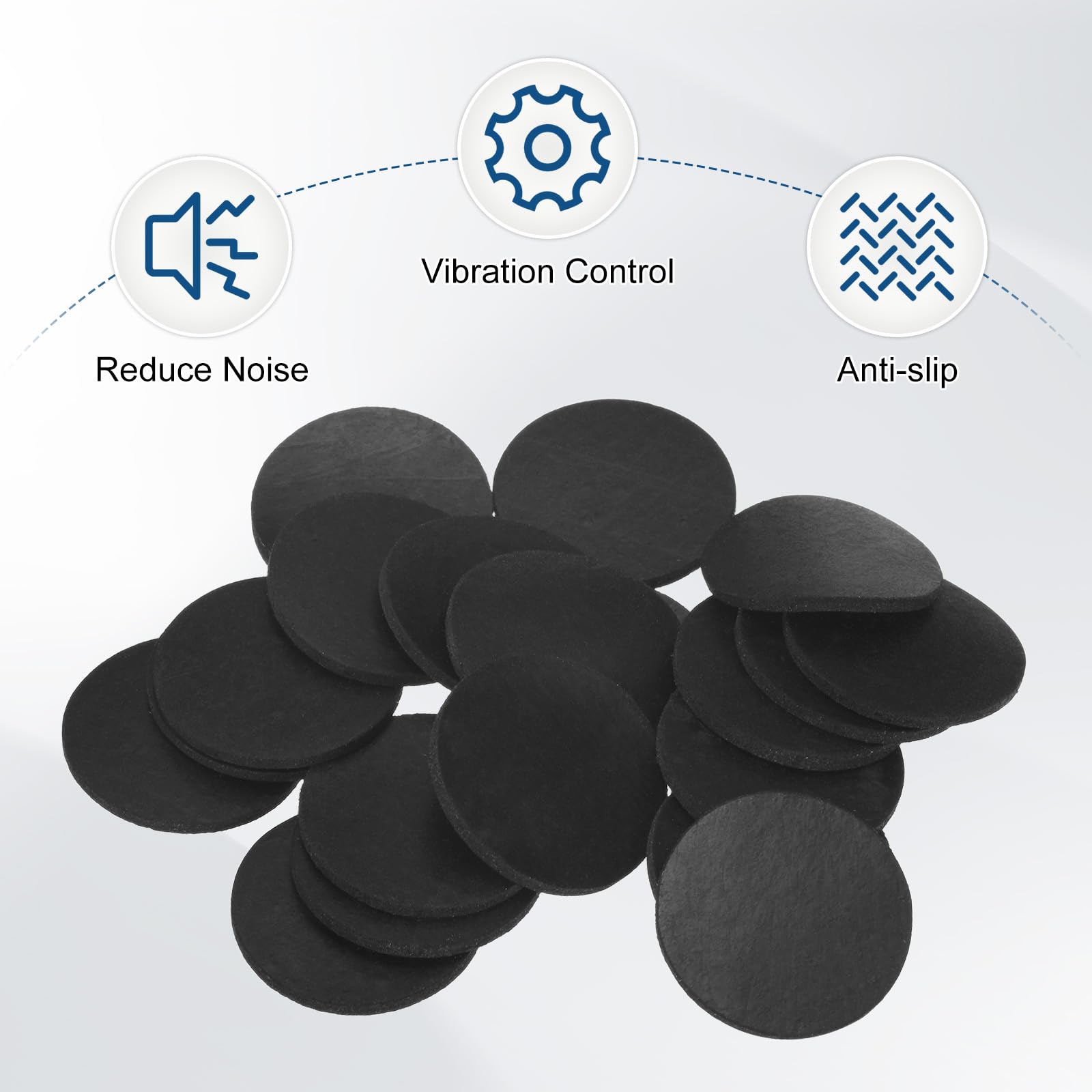 M METERXITY 20-Pack Rubber Solid Discs Washers - Image 4