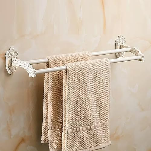 Toallero de diseño vintage blancoantiguo doble toallero, accesorios de baño continental, artículos sanitarios, toallero, toallero, toallero (color