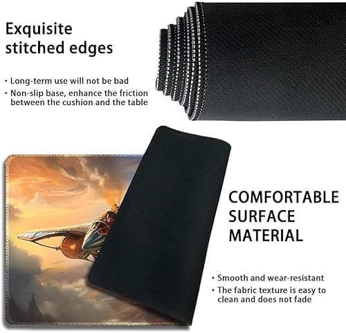 Miniatura 186 de Tapete de juego MTG cosido de alta calidad con zonas y parte trasera de goma antideslizante, tapete de juego TCG para MTG y otros juegos de cartas