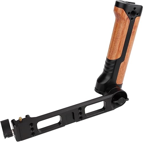 LEFTFOTO Mango estabilizador de cardán para cardán DJI RS 2RS 3RS 3-PRO RSC 2 mango extendido de madera ajustable